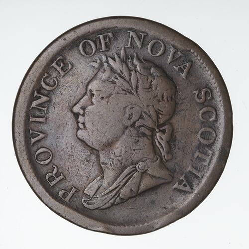 Coin - 1 Penny, Nova Scotia, Canada, 1832