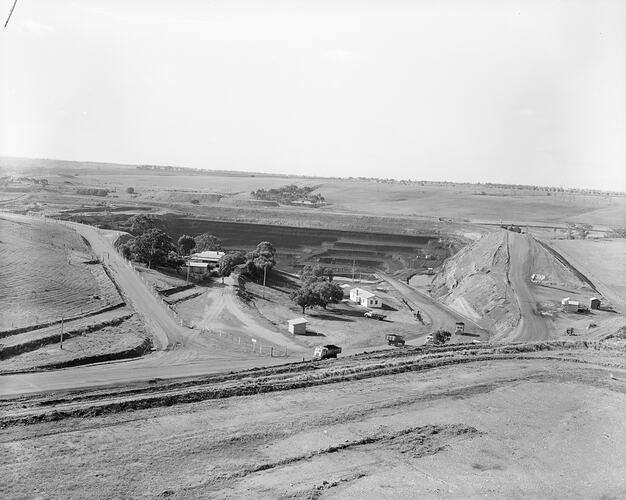 Negative - Maddingley Brown Coal Pty Ltd, Open Cut Coal Mine, Bacchus Marsh, Victoria, 1958