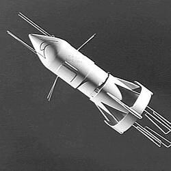 Copy Negative - Spacecraft Model of Vostok 2 space ship.