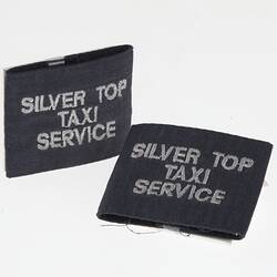 Pair of Epaulettes - Tansa Eid, Silver Top Taxi Service, Melbourne, 1990s