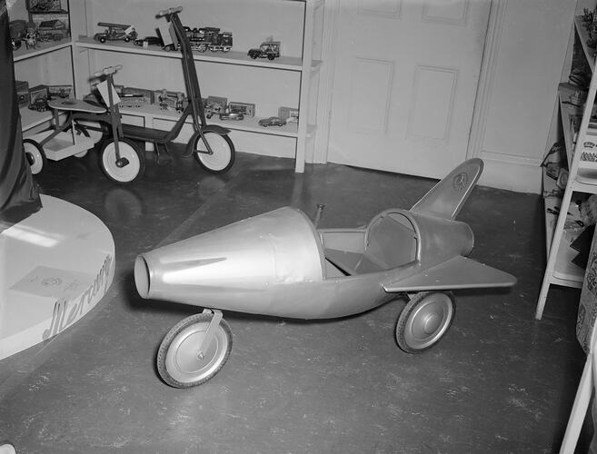 Toy Plane in Toy Store, Victoria, Aug 1954