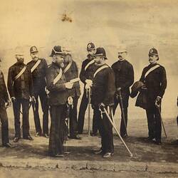 Photograph - Victorian Forces Group of Artillery Officers, circa 1888