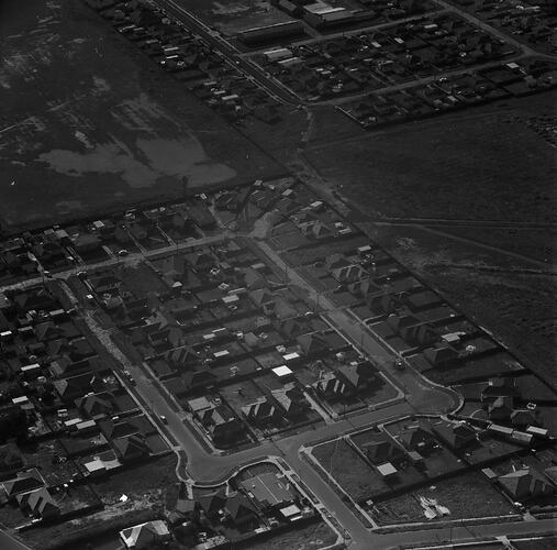 Negative - Aerial View of Moorabbin, Victoria, 1964
