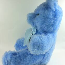 Teddy Bear - Jakas Soft Toys, Light Blue, Honeycomb, Melbourne, circa 1998
