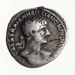 Coin - Denarius, Emperor Hadrian, Ancient Roman Empire, 117 AD