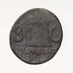 Coin - As, Emperor Tiberius, Ancient Roman Empire, post 22 AD