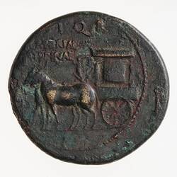Coin - Sestertius, Emperor Gaius for Agrippina, Ancient Roman Empire, 37-41 AD