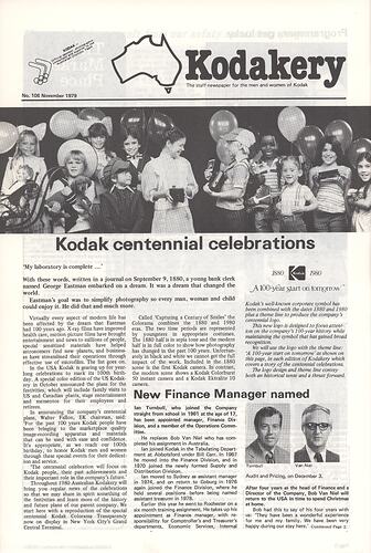 Newsletter - 'Australian Kodakery', No 108, Nov 1979