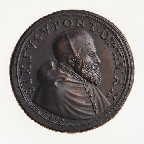 Electrotype Medal Replica - Pope Sixtus V
