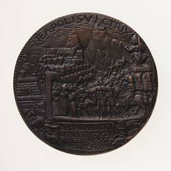 Electrotype Medal Replica - Alfonso, Duke of Calabria, 1481