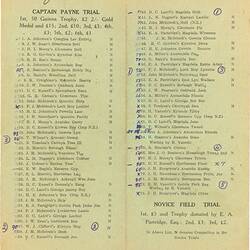 Program - 'Sheep Dog Trials', Numurkah, Victoria, 1947