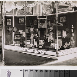 Kodak Australasia Pty Ltd, Shopfront Display, 'Cine-Kodak Range', George St, Sydney, 1932 - 1934