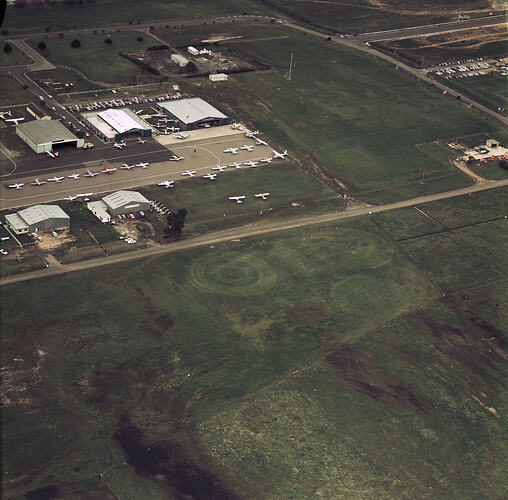 Colour aerial photograph of Moorabbin airport.