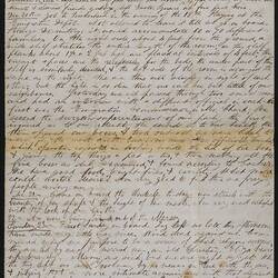 Letter - Robert Beckett, Voyage from England to Melbourne, Clipper Ship 'Underley', Dec 1866-Mar 1867