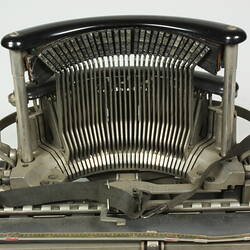 Fron view of typebar cage.