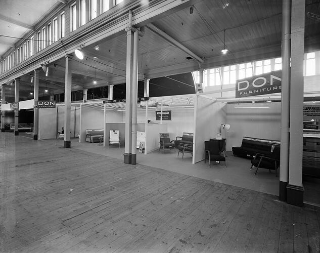 Don Furniture Display, Royal Exhibition Building, Melbourne, 25 Jan 1960
