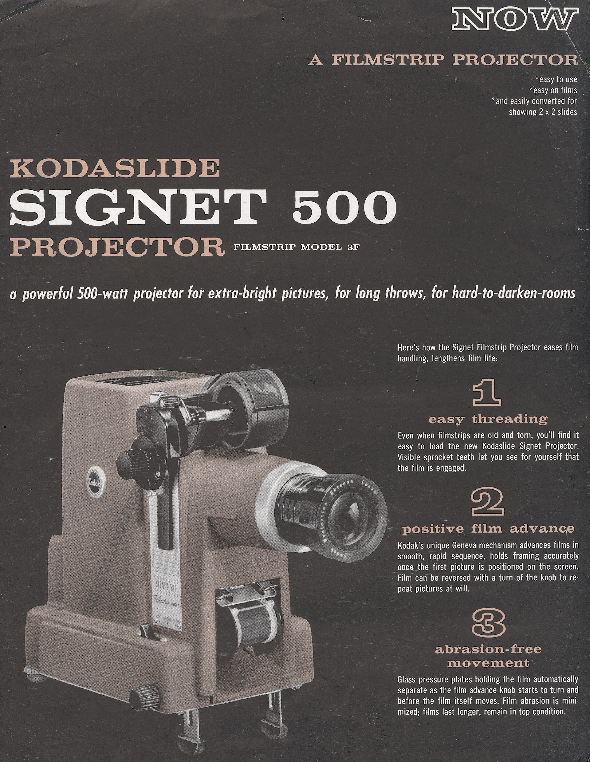Publicity Flyer - Eastman Kodak, Kodaslide Signet 500 Projector