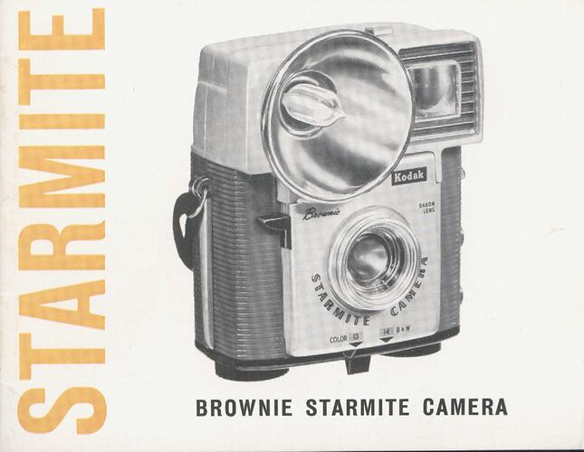 Booklet cover with image of camera.