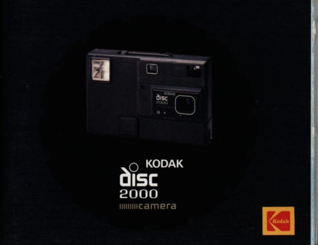Small booklet cover with photograph of camera.