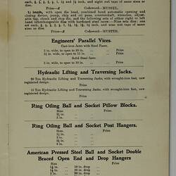 Trade Literature - Bevan & Edwards Pty Ltd, Machine Tools, 1907