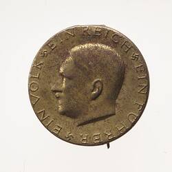 Badge - Adolph Hitler, Germany, circa 1933 - Obverse