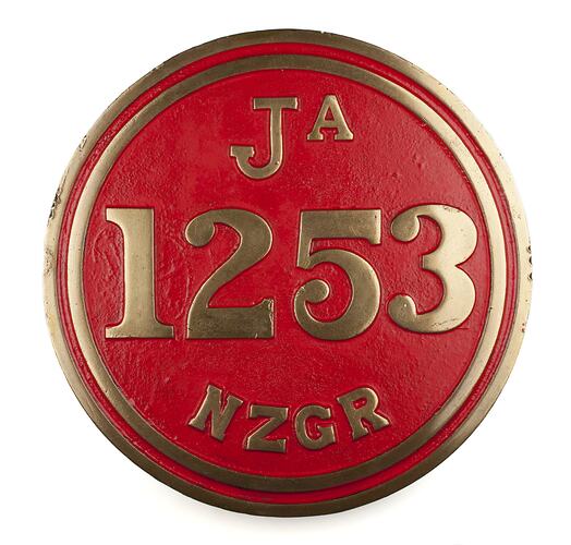 Locomotive Number Plate - NZ Government Railways