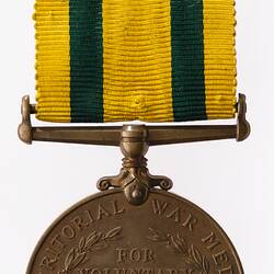 Medal - Territorial Force War Medal 1914-1919, Great Britain, Private A. Payne, 1919 - Reverse