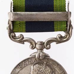 Medal - Indian General Service 1908-1935, George V, India, Corporal F.C. Wolters, 1919 - Obverse