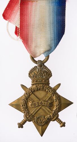 Medal - 1914-1915 Star, Great Britain, Private Charles Reeves, 1918 - Obverse