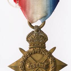 Medal - 1914-1915 Star, Great Britain, Private Charles Reeves, 1918 - Obverse