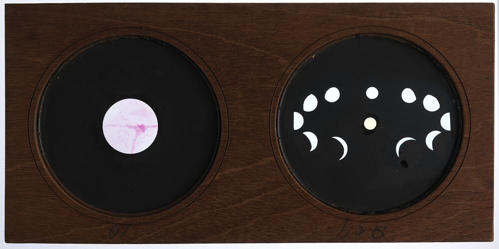 Lantern Slide - Astronomical, Multiple Slide, 'Mercury & Venus' and 'Mars', circa 1847