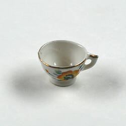 Tea cup side view.