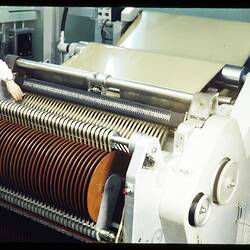 Kodak Australasia Pty Ltd, Top View of a Film Slitting Machine, Coburg, 1973