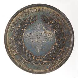 Medal - Royal Agricultural Society of Victoria, Second Prize, Victoria, Australia, 1900