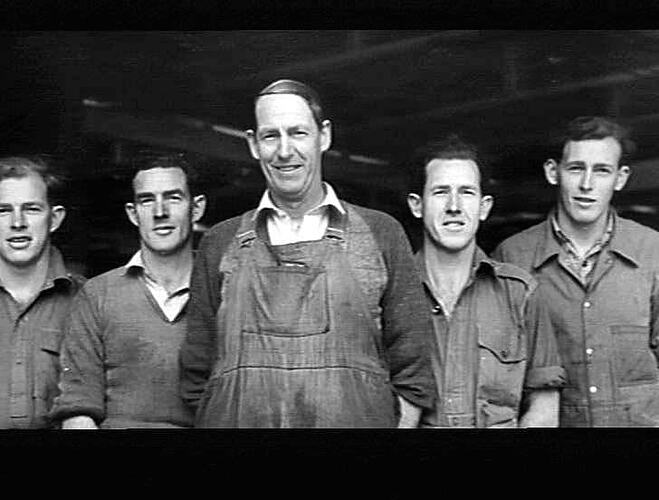 Photograph - H.V McKay Massey Harris, Ern Nicholls and Family, Sunshine, Victoria, Jun 1949