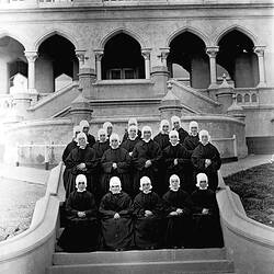 Negative - Nuns of the Little Sisters of the Poor Convent & Home, Northcote, Victoria, Nov 1892