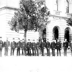 Negative - Castlemaine Fire Brigade, Victoria, circa 1880