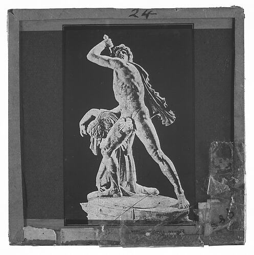 Lantern Slide - Universal Opportunity League, Male Statue