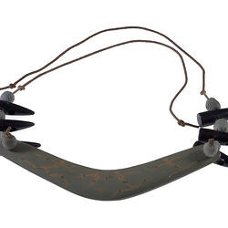 Necklace - Prue Acton, Painted Wooden Boomerang, 1980s