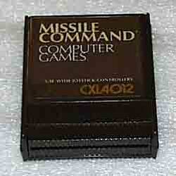 Computer Game Cartridge - Atari, 'Missile Command', 800 System, 1980-1983