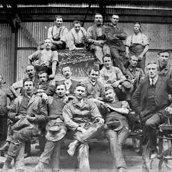 Photograph - H.V. McKay Factory Workers with 'La Australiana' Harvester, Argentina, circa 1903