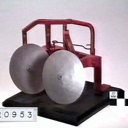 Plough Disc Model - Two Stump Jump Disc Units, Victorian Patents, Australia, 1899