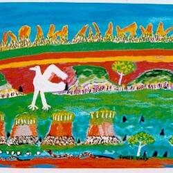 Tapestry - Ngak Ngak in Limmen Bight Country, Victorian Tapestry Workshop, 2001