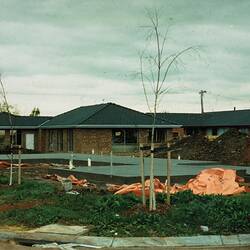 Digital Photograph - View of Slab & Neighbouring Housing Development, A.V. Jennings 'Ironbark' House, Westmeadows, 1994