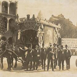 Digital Photograph - Swallow & Ariell Biscuit Factory Staff Marching with Pastry Cooks & Biscuit Factory Employees Union, 8 Hour Day March, Melbourne, circa 1900-1910