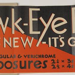 Poster - 'Hawk-Eye Film, It's New, It's Good'