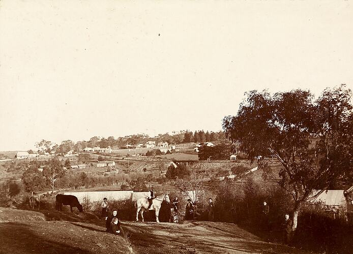 Digital Photograph - View from 'Willis Vale', Greensborough, circa 1902