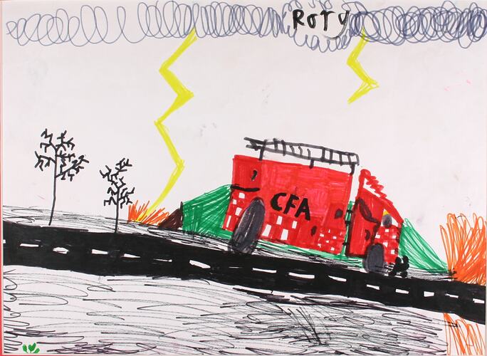 Artwork - 'CFA is the Best', Healesville Primary School, 2009