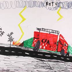 Artwork - 'CFA is the Best', Healesville Primary School, 2009