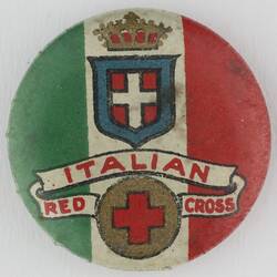 Badge - 'Italian Red Cross', World War I, 1916-1919